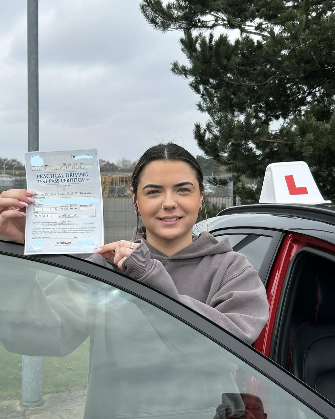 Driving test pass