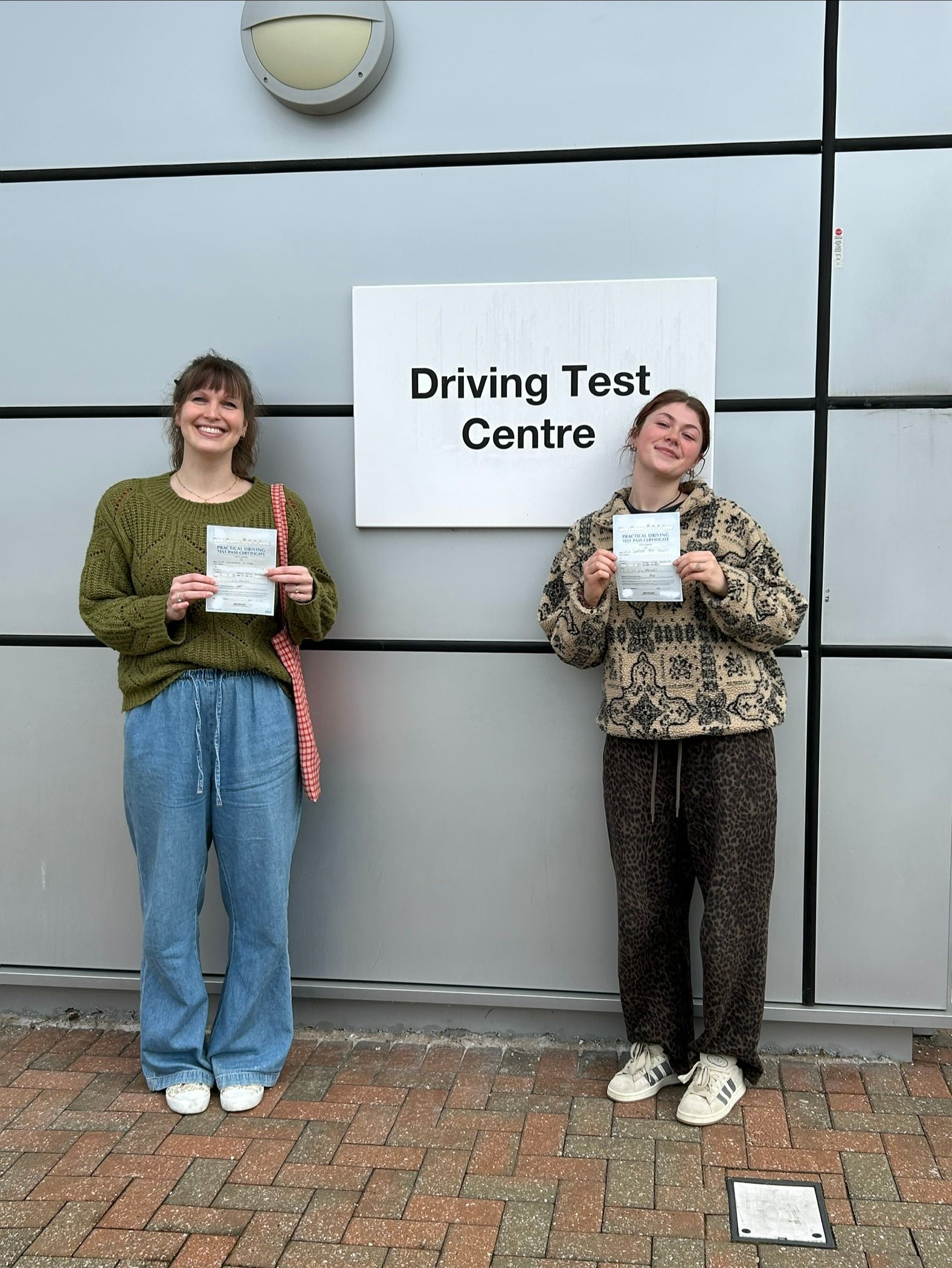 Driving test pass at test centre